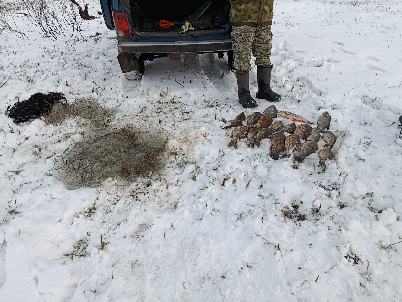 В акватории водохранилища Ломпадь выявлен факт незаконной добычи рыбы В акватории водохранилища Ломпадь выявлен факт незаконной добычи рыбы