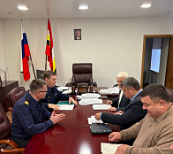  Александр Хатунцов провел рабочую встречу с врио заместителя губернатора Курской области Геннадием Бабаскиным